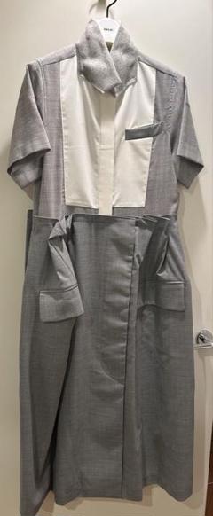 SacaiWool Knit ウールベロア シースルー ワンピ14‐02069