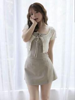 ワンピース andmary Quinn set up beige andmary Quinn set up アンドマリー - メルカリ