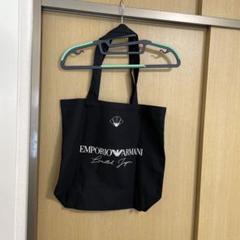 【お値下げ中】【限定品】EMPORIO ARMANI ロゴ トートバッグ 黒