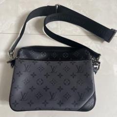 Louis Vuitton トリオメッセンジャー バッグ 黒 レザー モノグラム Trio Messenger Monogram Shadow - Men - Bags | LOUIS VUITTON ®