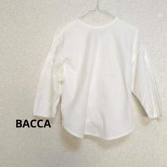 BACCA バッカ　ブラウス　裾リボン結び　シンプル　ホワイト　【36】のサムネイル