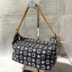 Vintage Celine Denim Triomphe Handbag