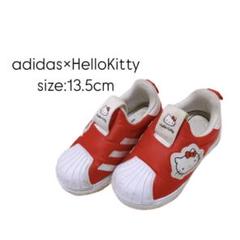 adidas ハローキティ　コラボ　スニーカー　靴　13.5cm