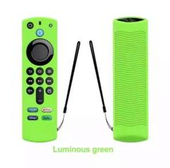 Amazon fire stick tv 第3 世代 リモコン カバー 蓄光 緑