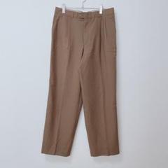 コルテフィエル　パンツ　テーパード　オフィカジ　タック　シンプル　48　3L相当