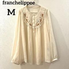 franchelippee フランシュリッペ シアー刺繍ブラウス ネコ
