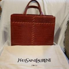 Yves Saint Laurent ブラウンビジネスバッグ
