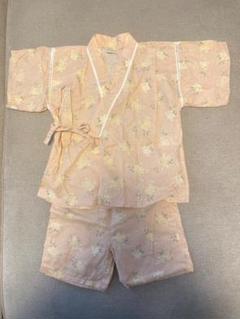 tete a tete 花柄甚平 95サイズ ピンク
