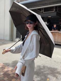 しーちゃん 日傘　晴雨兼用　傘　折りたたみ　あいりちゃん　ネイビー　しぃちゃん 完全遮光 100% 晴雨兼用日傘 しいちゃん 成瀬愛里 新品 ベージュ