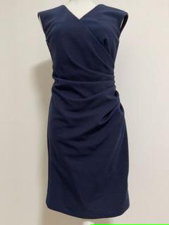 GOLDIE・Hネイビー ラップドレス ノースリーブ GOLDIE・Hネイビー ラップドレス ノースリーブ - メルカリ