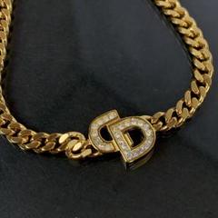 正規品 DIOR チョーカー 大人可愛いリーフ ストーン 刻印 - メルカリ