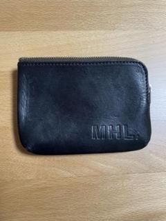 MHL. エムエイチエル マーガレットハウエル キーケース マルチケース 黒 MARGARET HOWELL idea スナップ キーケース付き三つ折り財布