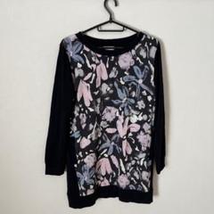 paul smith ブラック　花柄 カットソー　ワンピース