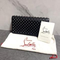 Christian Louboutin スタッズ　長財布　スタッズ　黒　B078 Christian Louboutin スタッズ 長財布 スタッズ 黒 B078 - メルカリ