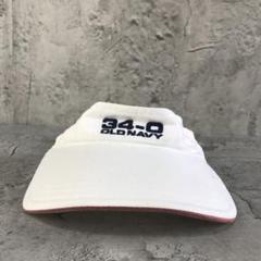cy391古着　帽子　サンバイザー　白　90s Y2K