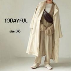TODAYFUL タック オーバー トレンチ コート 36 トゥデイフル ロング