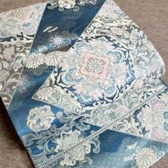 ◆955◆六通柄　袋帯　刺繍　華文　有職文様　唐花草　着物帯　和装着物