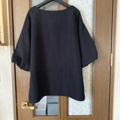 TREFLE+1 シースルーバルーンスリーブチュニック 黒 TREFLE+1 シースルーバルーンスリーブチュニック 黒