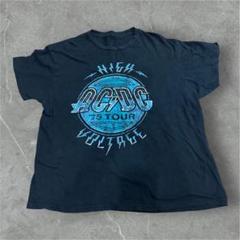 AC/DC バンド Tシャツ 古着 ミュージックT 短丈