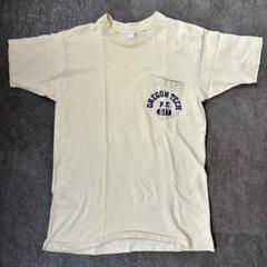 70s〜 vintage 耳付きポケット Tシャツ シングル 染み込み 3段