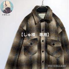 メルトン　オンブレ　ウールジャケット 90s USA製 melton オンブレチェック Thinsulate中綿入り ウール