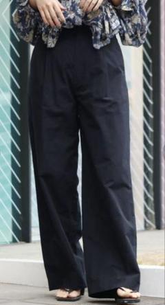 Ungridシルク混タッチワイドパンツ