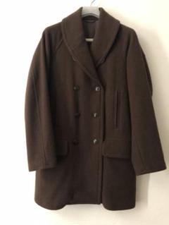 コモリ COMOLI ヤクウール　ショールカラーコート size2 COMOLI - COMOLI ヤクウール ショールカラーコート サイズ2の