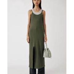 【本日限定セール】MOUSSY キャミワンピース グリーンのサムネイル