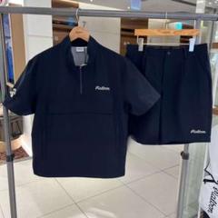 マルボンMalbonゴルフメンズ ハーフジップシャツ ショートパンツ