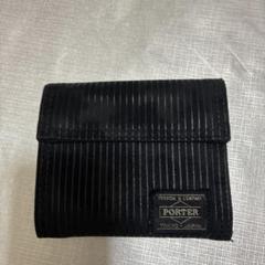 PORTER ブラック 二つ折り財布 ストライプ - メルカリ