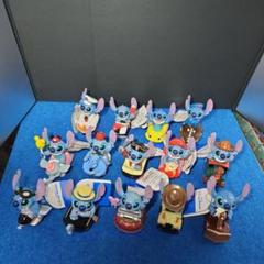 スティッチ おもちゃ プルバックミニカー フィギュア 14個