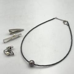 ミキモト　ダイヤモンド付き黒真珠ネックレス　入学式卒業式結婚式　フォーマル用に Amazon | PLUSTER 真珠 黒真珠 ネックレス 冠婚葬祭用 黒蝶真珠