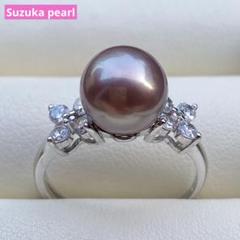 特売品　紫系　淡水エジソンパール 2ways手作りピアスRK2 gu110_n1.jpg