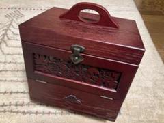 木製収 鏡付きジュエリー アクセサリー 化粧品 香水 収納ケース