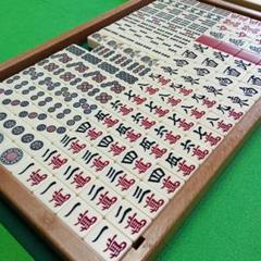ジャンク】麻雀牌 パステルニューワイド デカ文字 背赤 ワイン