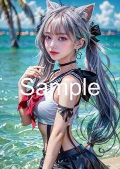 A4サイズアートポスター 1点もの 美女ポスター最高品質 C-G-２０