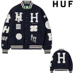 HUF スタジャン ネイビー パッチワークのサムネイル