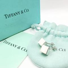 2795 保存箱・袋付き✨Tiffany ピアス キューブ シルバー925