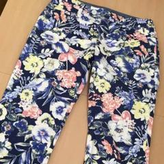 サイズ0 マスターバニー　花柄　フローラル柄　パンツ　ゴルフウェア　ズボン　春夏