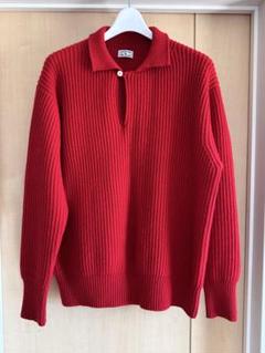 MAATEE&SONS カシミヤ ローゲージ スキッパー ポロ