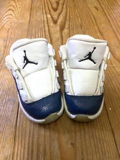 Jordan ベビーシューズ ホワイト/ネイビー　13cm