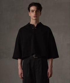 GRANCY ブラック ポロシャツ Mサイズ　袖付き GRANCY ブラック ポロシャツ Mサイズ 袖付き - メルカリ