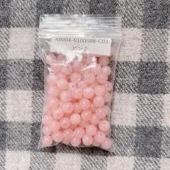 大理石風ビーズ マーブル8mm 100粒 アクセサリー ハンドメイド ピンク