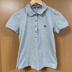 376★BURBERRY　バーバリーブルーレーベル　ボウタイリボンポロシャツ38 BURBERRY BLUE LABEL ボウタイリボン ポロシャツ38