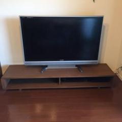 値下げします❣️テレビボード テレビ台 ウォールナット 天然木柄