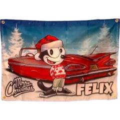 フラッグ クリスマス フェリックス '59 シボレー インパラ ローライダー 赤