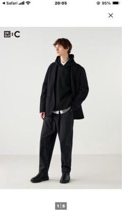 UNIQLOC ワイドテーパードパンツ UNIQLOC ユニクロC ワイドテーパードパンツ ブラック XXL｜Yahoo