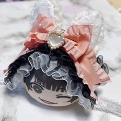 おまんじゅう ぬい服 ヘッドドレス リボン うさ耳 ピンク パール