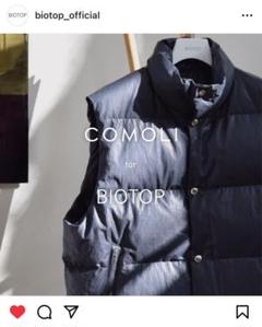 定価68,200円　COMOLI 23AW ダウンベスト　サイズ3 COMOLI (コモリ) ダウン ベスト