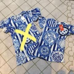 新品　グラニフ　おしゃれ　ワンピース　半袖　チュニック　女の子　服　90